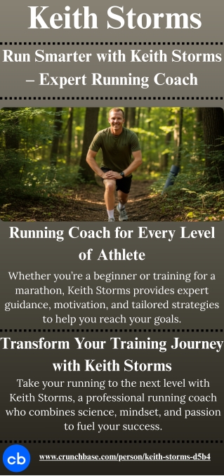 Keith Storms – Expert Running Coach for Your Next Race