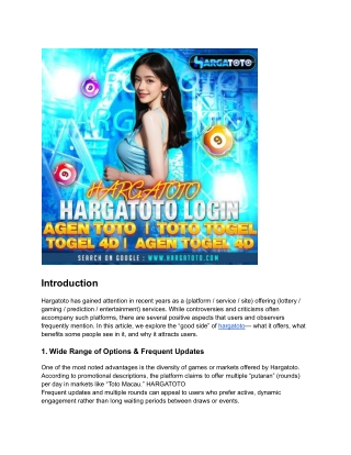 Hargatoto_ What Users Appreciate