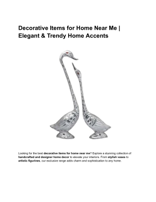 Decorative Items for Home Near Me | Modern & Traditional Home Styling