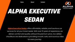 Alpha Executive Sedan