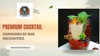 Premium Cocktail Garnishes by Bar Necessities