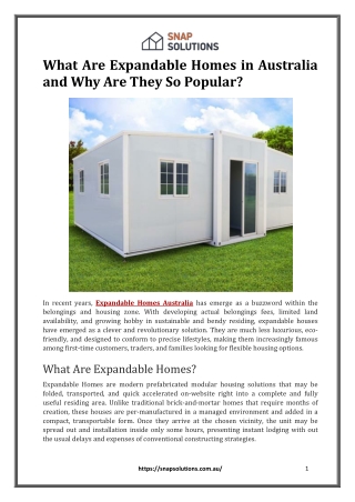 What Are Expandable Homes in Australia and Why Are They So Popular?