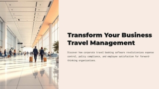 Best Corporate Travel Booking Software for Business
