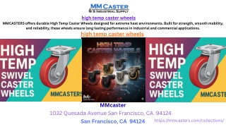high temp caster wheels