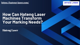 How Can Hateng Laser’s Advanced Machines Transform Your Industrial Marking Needs
