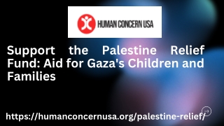 Donate to the Palestine Relief Fund and Offer Hope