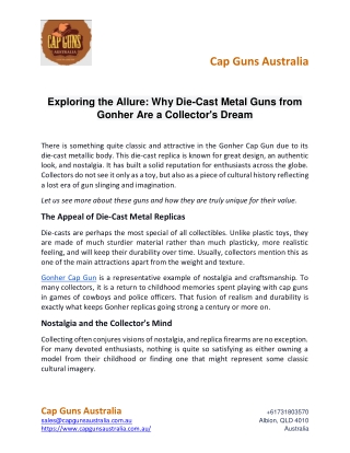 Exploring the Allure Why Die-Cast Metal Guns from Gonher Are a Collector's Dream