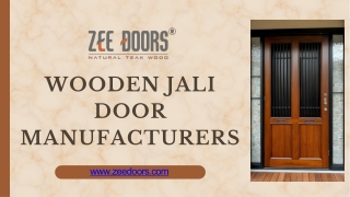 Wooden Jali Door Manufacturers