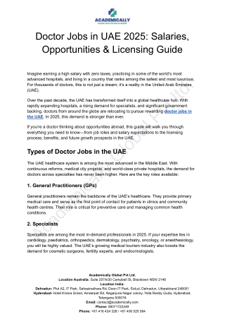 Doctor Jobs in UAE 2025_ Salaries, Opportunities & Licensing Guide