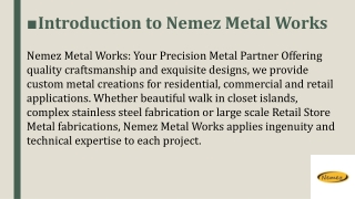 Crafting Excellence in Stainless Steel Fabrication – Nemez Metal Works