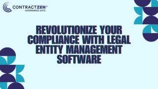 Legal Entity Management Software