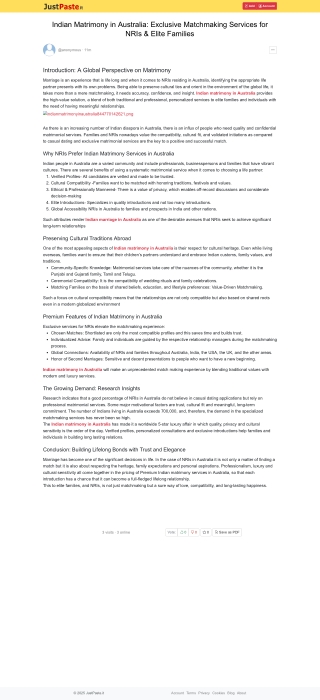 Indian Matrimony in Australia: Exclusive Matchmaking Services for NRIs & Elite F