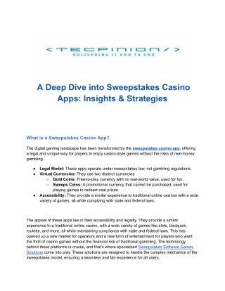 _A Deep Dive into Sweepstakes Casino Apps_ Insights & Strategies