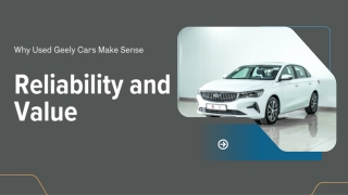 Used Geely Cars Prefect for Long Run in Dubai