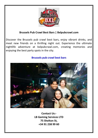 Brussels Pub Crawl Best Bars | Bxlpubcrawl.com