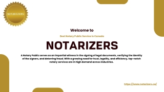 Top Notary Public Services - Notarizers.ca
