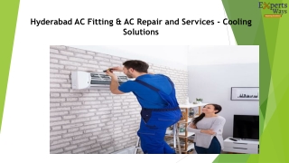 Hyderabad AC Fitting & AC Repair and Services - Cooling Solutions You Can Trust