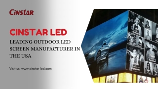 Cinstar LED – Leading Outdoor LED Screen Manufacturer in the USA