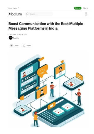 Boost Communication with the Best Multiple Messaging Platforms in India