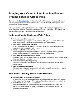 Bringing Your Vision to Life_ Premium Fine Art Printing Services Across India