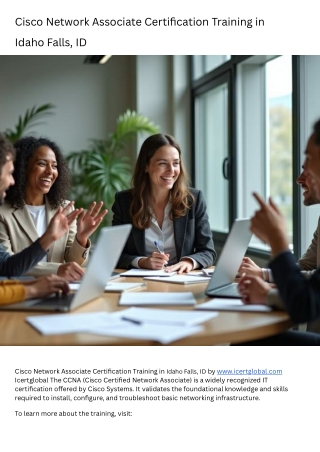 Cisco Network Associate Certification Training in Idaho Falls, ID