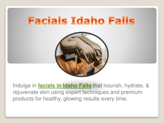 Facials Idaho Falls