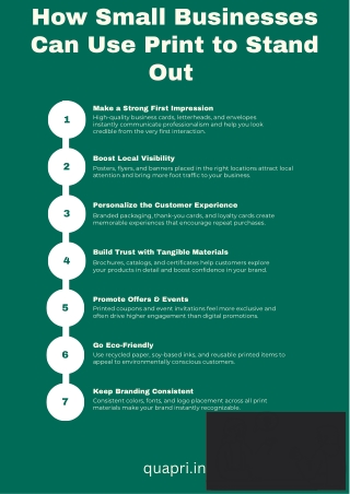 How Small Businesses Can Use Print to Stand Out