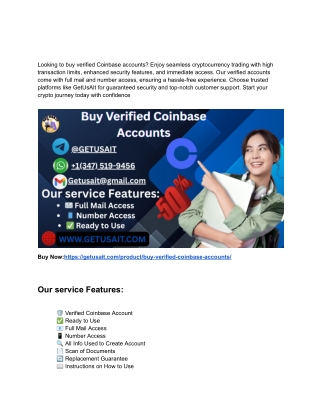 Verified Coinbase Accounts for Business: A Smart Investment?