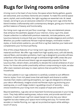 Rugs for living rooms online