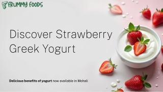 Strawberry Greek Yogurt in Mohali – Fresh & Creamy | Frummy Foods
