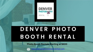 360 Photo Booth Rentals in Denver