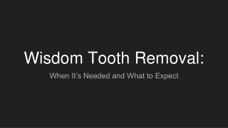 Wisdom Tooth Removal_