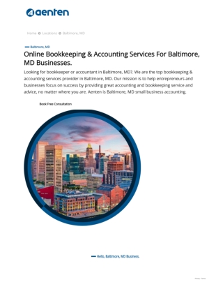 Bookkeeping Services Baltimore