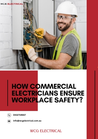 How Commercial Electricians Ensure Workplace Safety