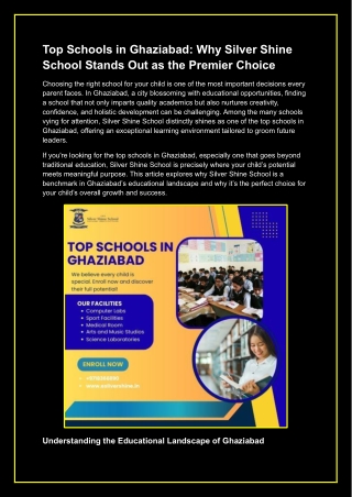 Top Schools in Ghaziabad