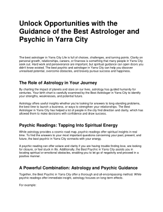 Navigate Life’s Challenges with the Best Psychic Reader in Brunswick