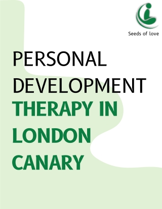 Expert Personal Development Therapy London Canary Wharf