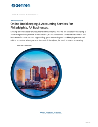 Bookkeeping Services in Philadelphia