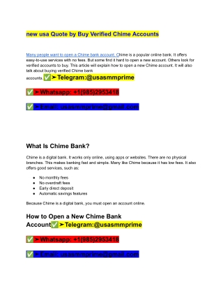 new usa Quote by Buy Verified Chime Accounts