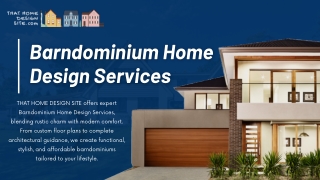 Architectural Barndominium Design Services — Rustic Meets Modern