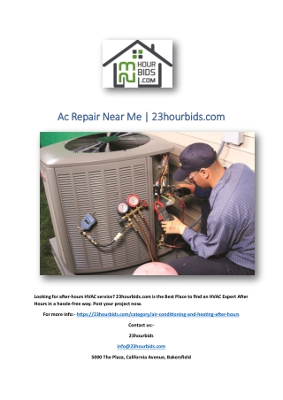 Ac Repair Near Me | 23hourbids.com