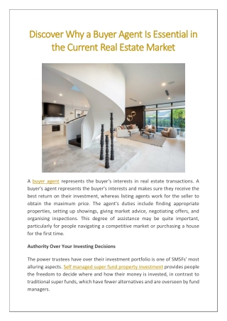 Discover Why a Buyer Agent Is Essential in the Current Real Estate Market