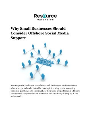 Why Small Businesses Should Consider Offshore Social Media Support