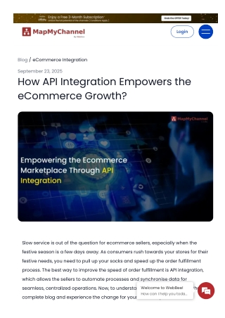 How API Integration Empowers the eCommerce Growth