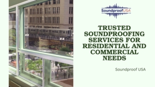 Trusted Soundproofing Services for Residential and Commercial Needs