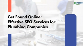 Get Found Online Effective SEO Services for Plumbing Companies
