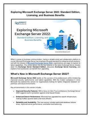 Download Microsoft Exchange Server Standard Edition