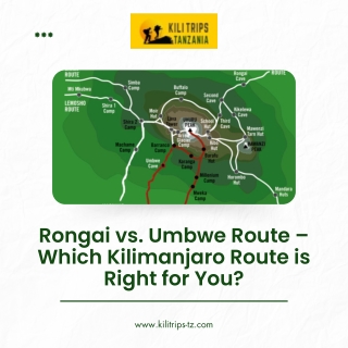 kilitrip pdf Rongai vs. Umbwe Route