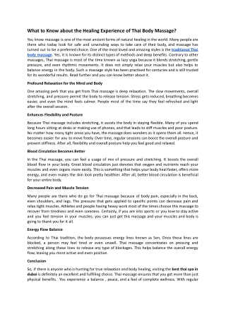 What to Know about the Healing Experience of Thai Body Massage_.docx