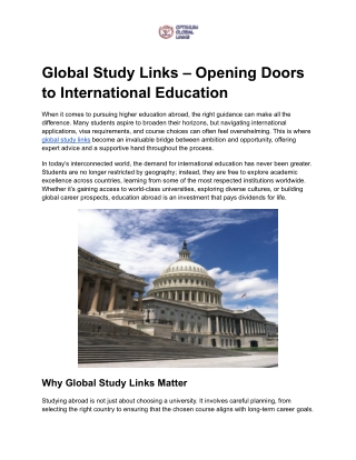 Global Study Links